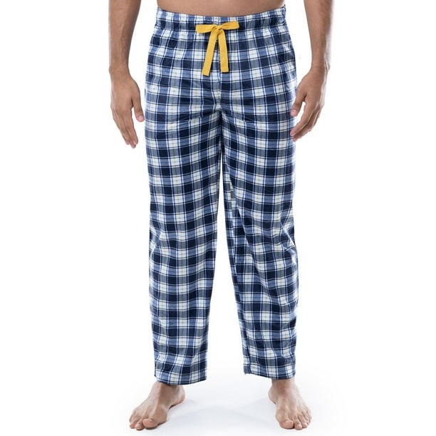 IZOD Men's Lite Touch Fleece Sleep and Lounge Pajama Pant Yellow and