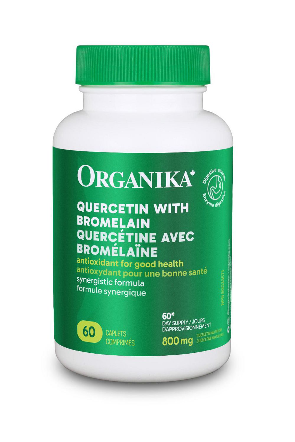 Organika Quercetin Bromelain 60Cap