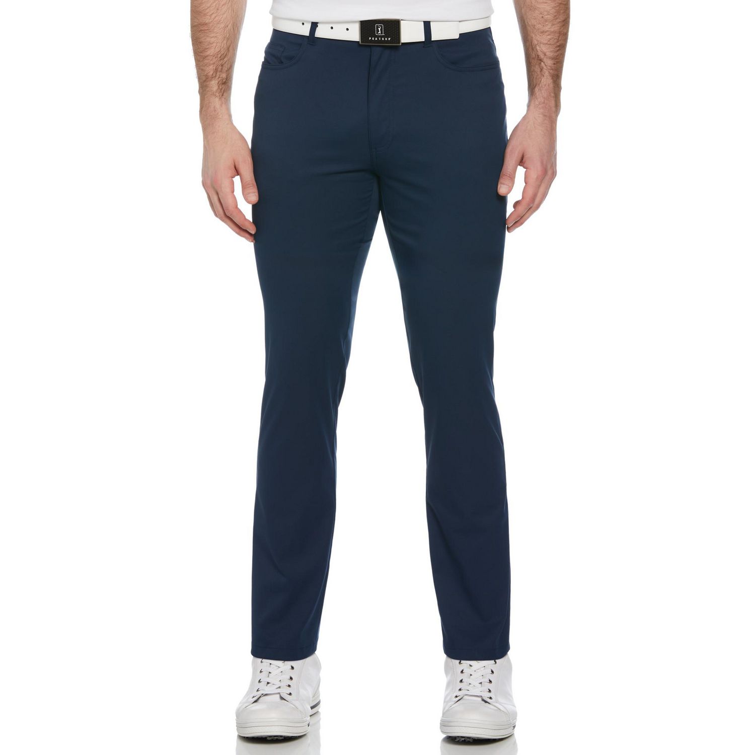 PGA TOUR Course Essentials Men's Stretch 5 Pocket Dress Pant With Comfort Waist