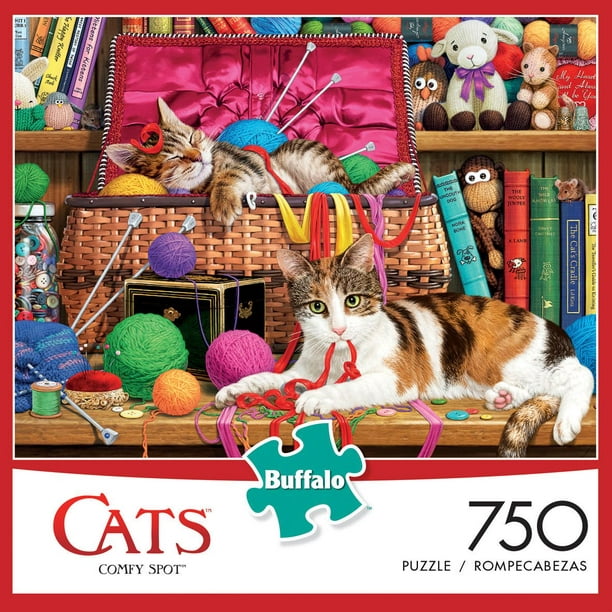 Buffalo Games Cats Le puzzle Comfy Spot en 750 pièces