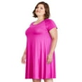thumbnail image 2 of George Plus Women's Drapey Swing Dress, 2 of 6
