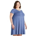 thumbnail image 2 of George Plus Women's Drapey Swing Dress, 2 of 6