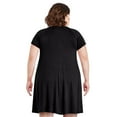 thumbnail image 3 of George Plus Women's Drapey Swing Dress, 3 of 6