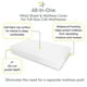 BreathableBaby Drap-housse tout-en-un et housse imperméable, pour matelas de lit de bébé 52" x 28"/132 x 71 cm (paquet de 2) – image 3 sur 6