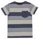T-shirt marine chiné rayé George British Design pour garçons – image 1 sur 2