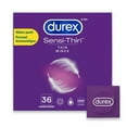 thumbnail image 1 of Durex® Sensi-Thin® Extra Lubricated Latex Condoms, 56mm, 36 Count, 1 of 5
