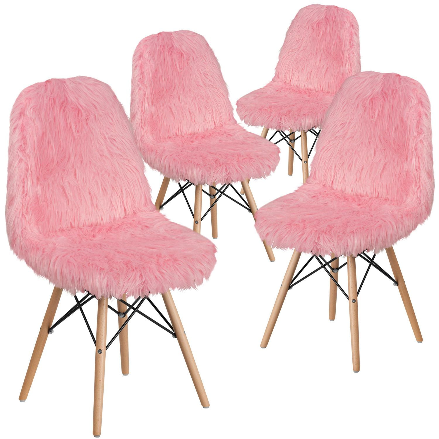 Baby pink accent chair best sale