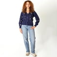 thumbnail image 2 of Devoted Knit Button-Up Cardigan with Floral Details, 2 of 5