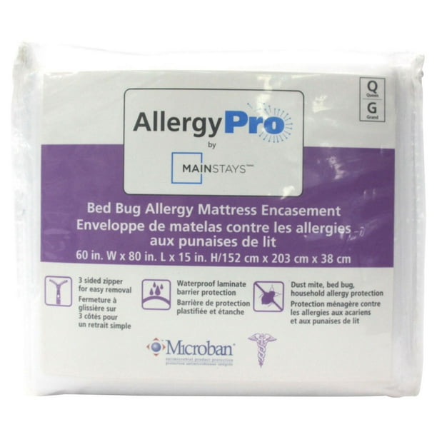 Envelppe de matelas contre les allergies aux punaises de lit Mainstays