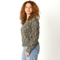 thumbnail image 3 of Devoted Pointelle Sweater with ribbed hem and cuffs, 3 of 5
