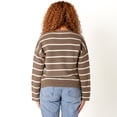 thumbnail image 4 of Devoted Striped Ottoman Sweater with long sleeves, 4 of 5