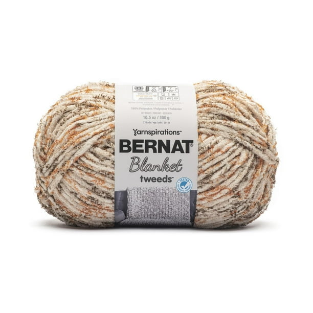 Bernat® Blanket Tweeds™ Yarn, Polyester #6 Super Bulky, 10.5oz/300g ...