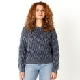 thumbnail image 1 of Devoted Pointelle Sweater with ribbed hem and cuffs, 1 of 6