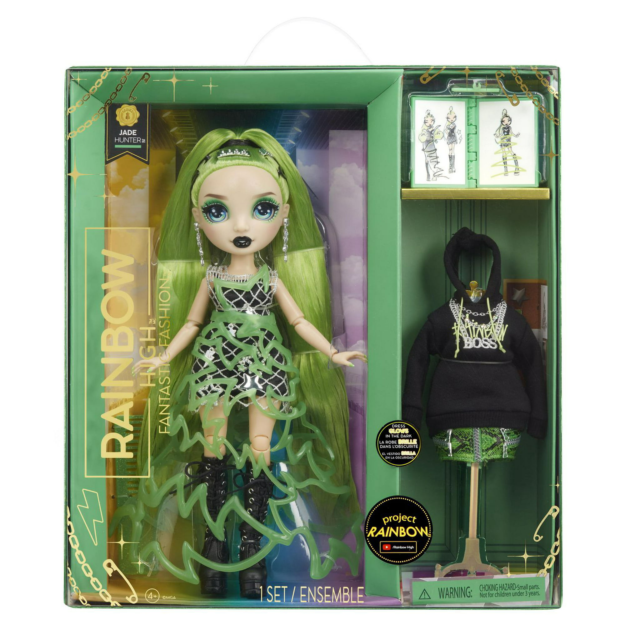Rainbow high Fantastic Fashion Jade Doll Green