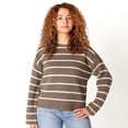 thumbnail image 1 of Devoted Striped Ottoman Sweater with long sleeves, 1 of 5