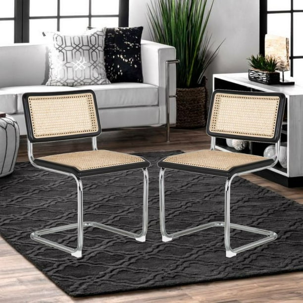 Buford Dining Chair in BlackNatural, MidCentury Flare Dining Chair