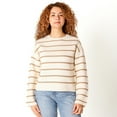 thumbnail image 1 of Devoted Striped Ottoman Sweater with long sleeves, 1 of 5