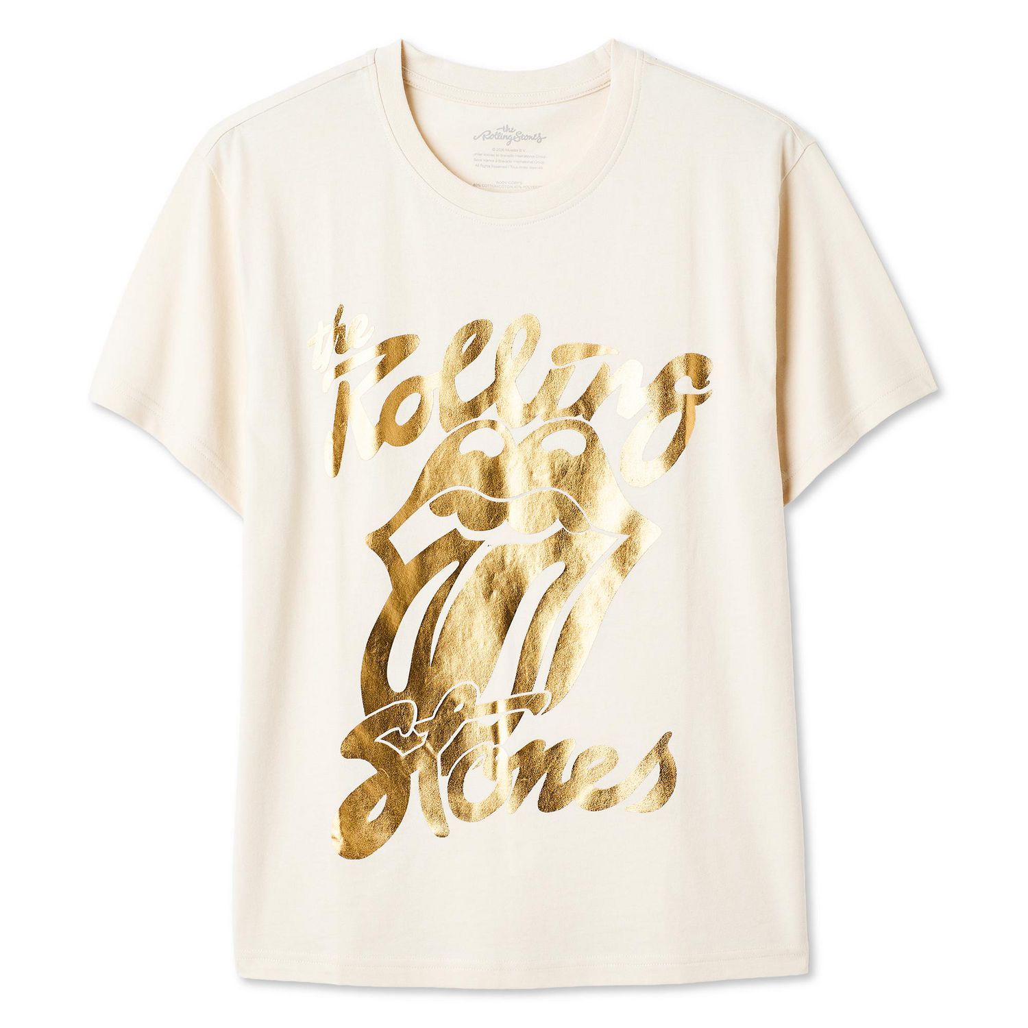 T-shirt à imprimé graphique The Rolling Stones pour femmes
