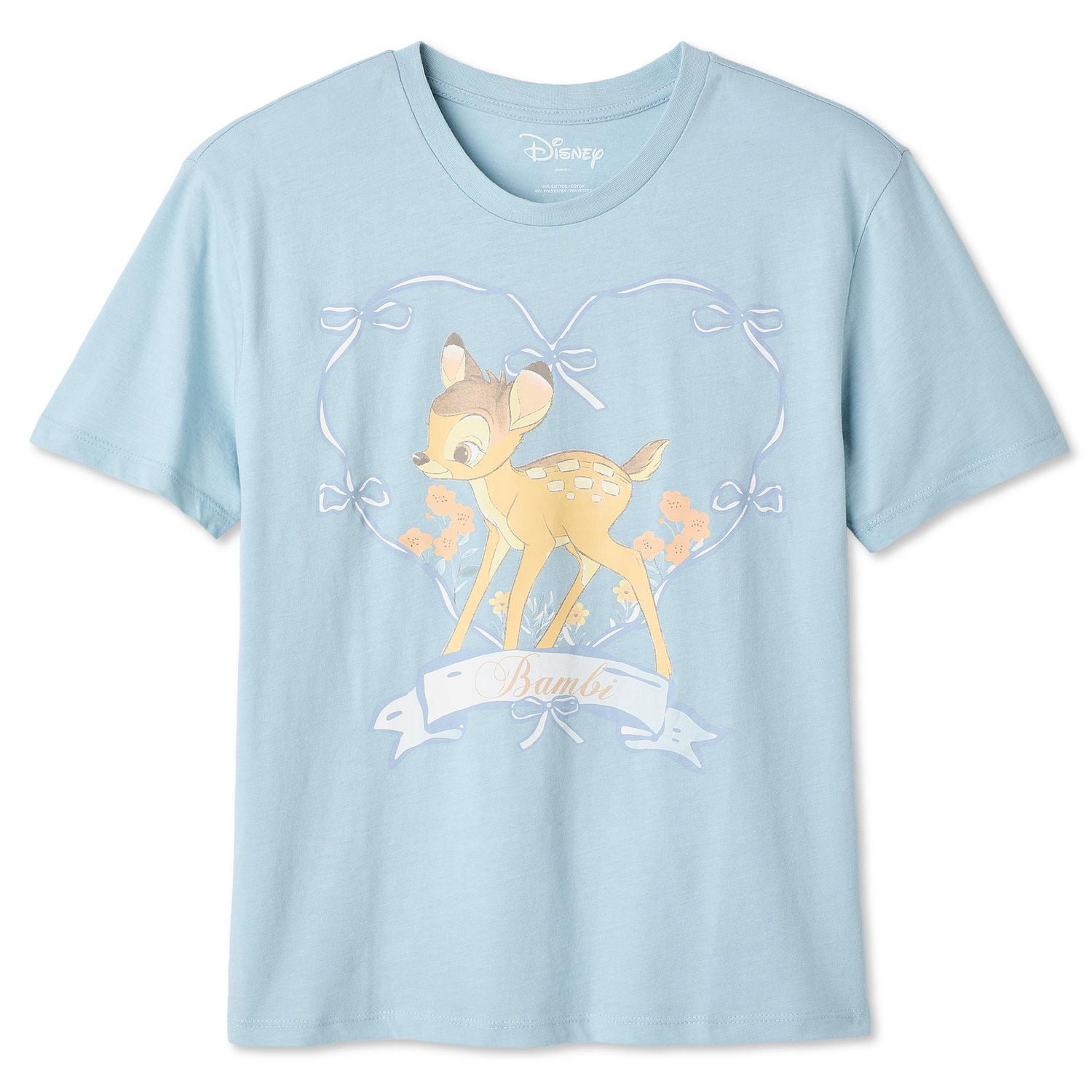 T-shirt à imprimé graphique Bambi Disney pour femmes
