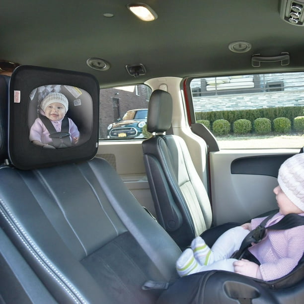 Grand Miroir de Voiture pour Bébé Incassable - Miroir de Sécurité pour  Siège d'Auto pour Bébé, Siège Arrière Orienté vers l'Arrière - Miroirs de  Siège