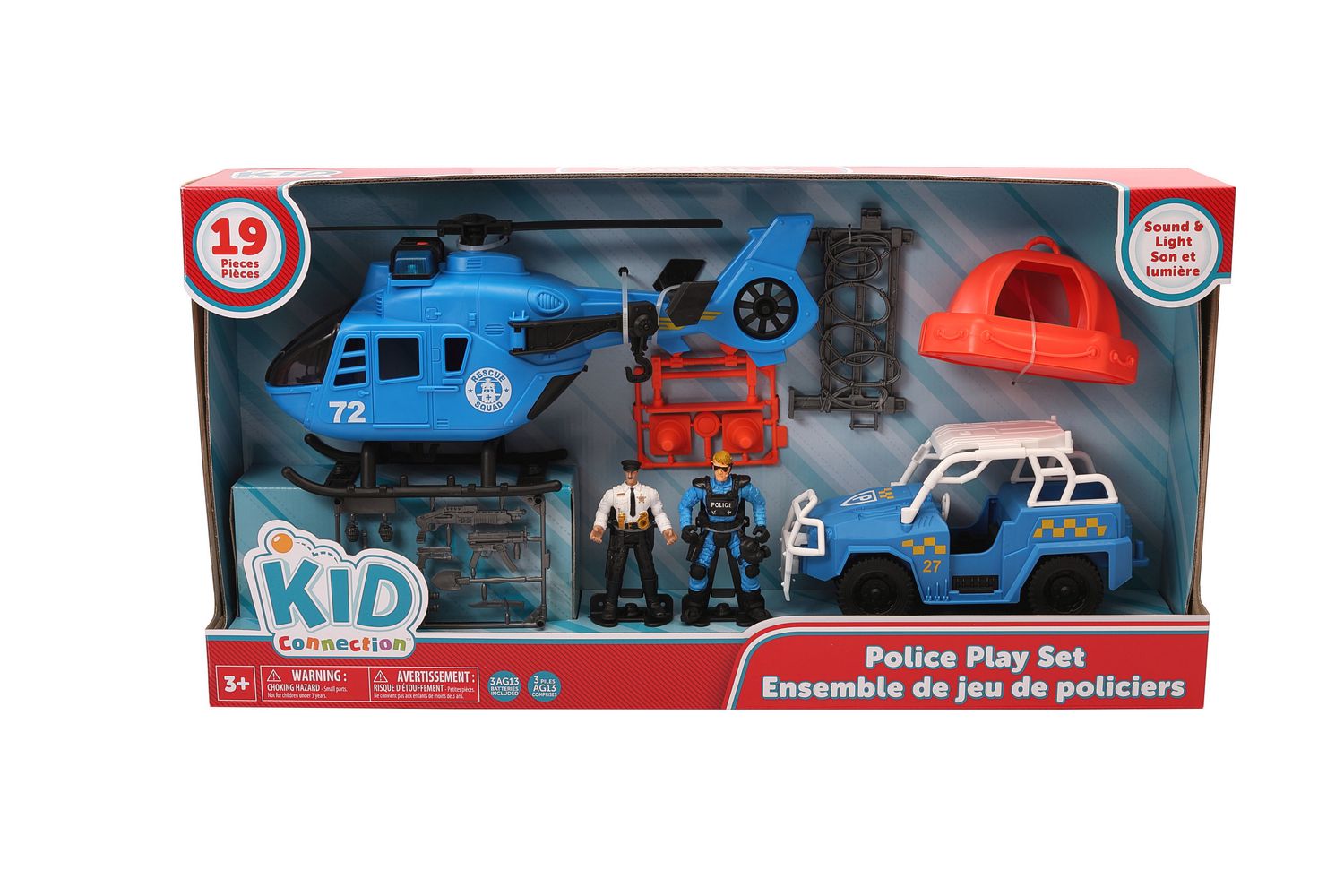 kid connection police play set