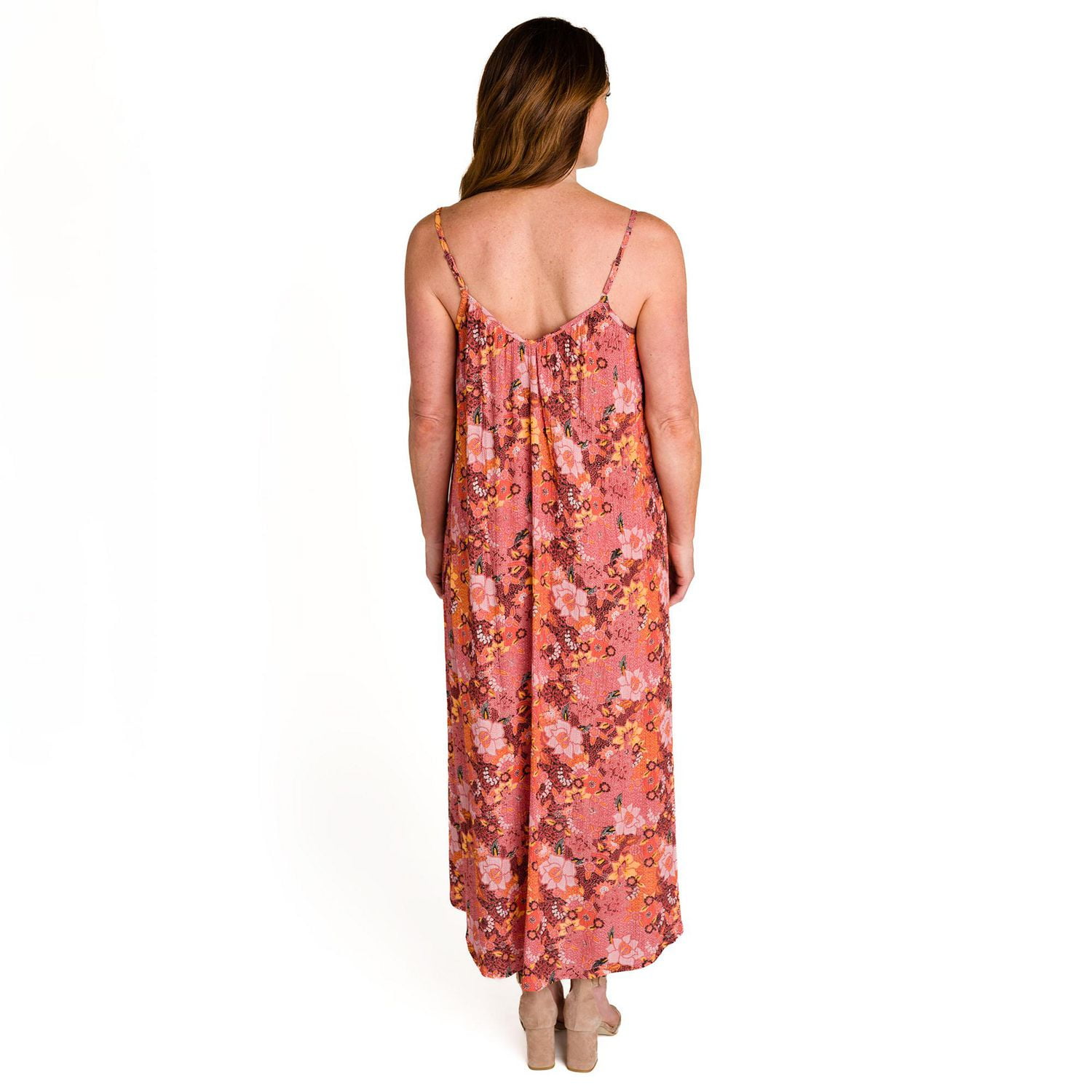 IVY Women's Printed Strappy Maxi Dress