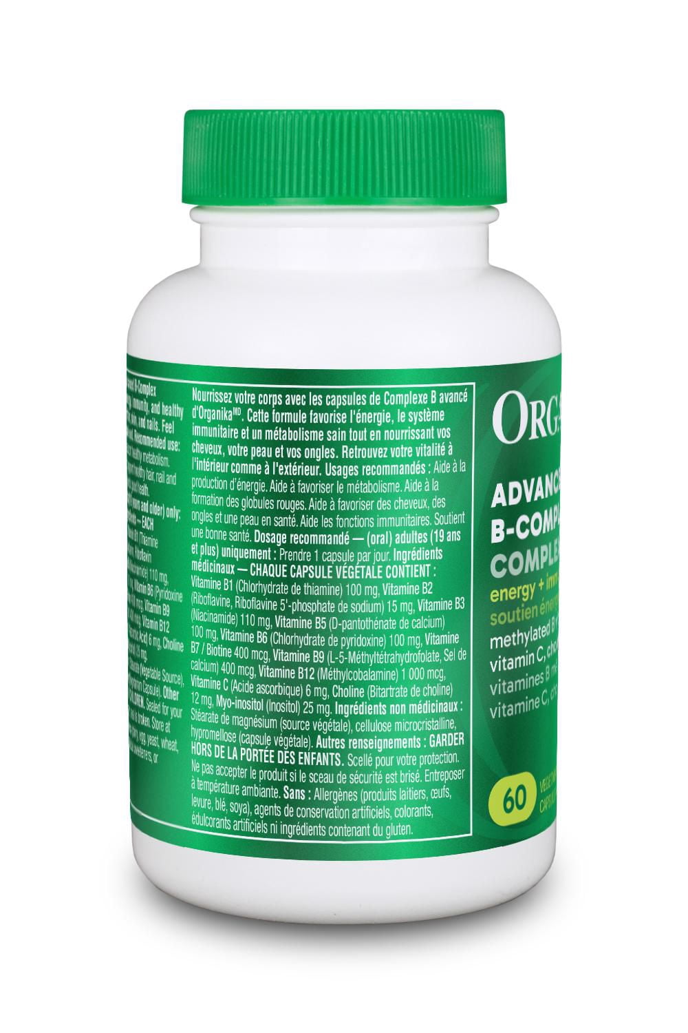 ORGANIKA ADVANCED B-COMPLEX 60VCAPS
