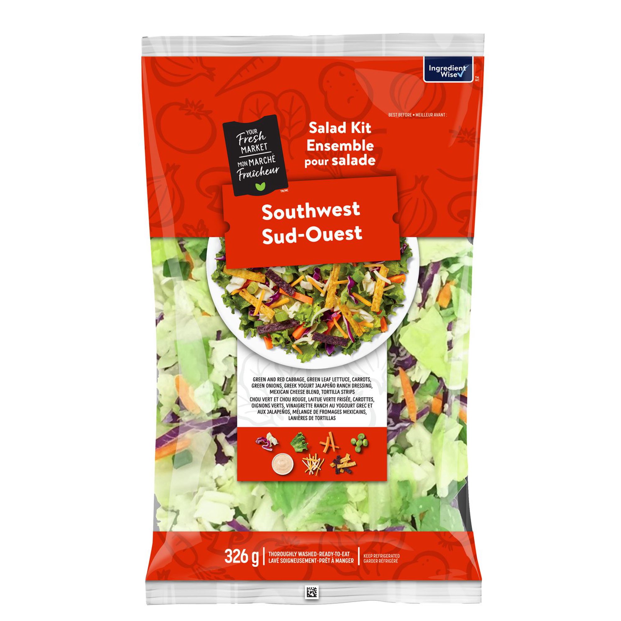 Your Fresh Market Southwest Salad Kit, 326 g