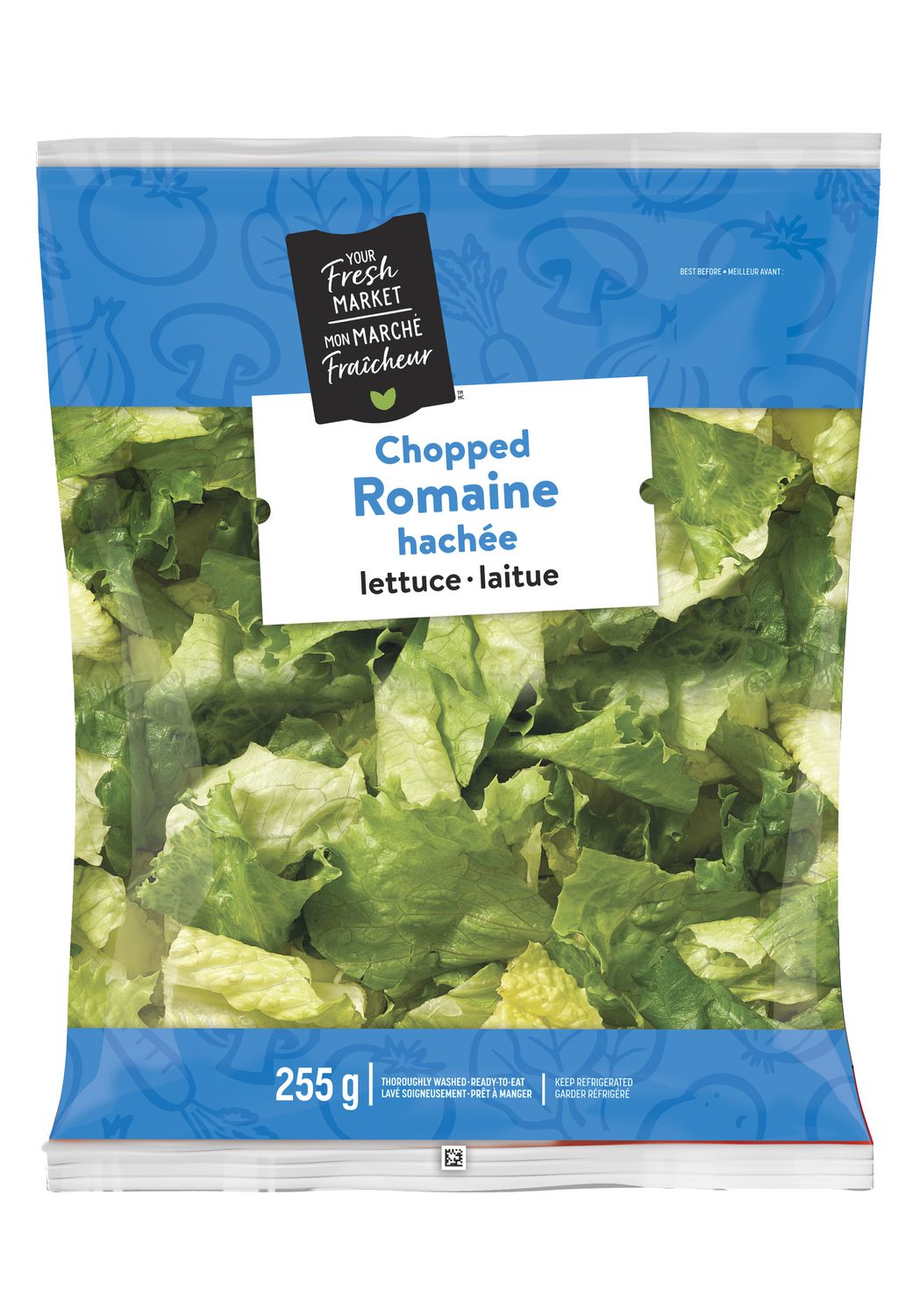 Laitue romaine hachée Mon marché fraîcheur 255g
