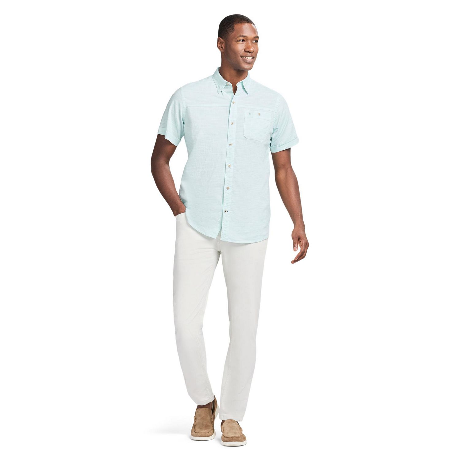 IZOD CHANDAIL DOCKSIDE CHAMBRAY MC TISSÉ