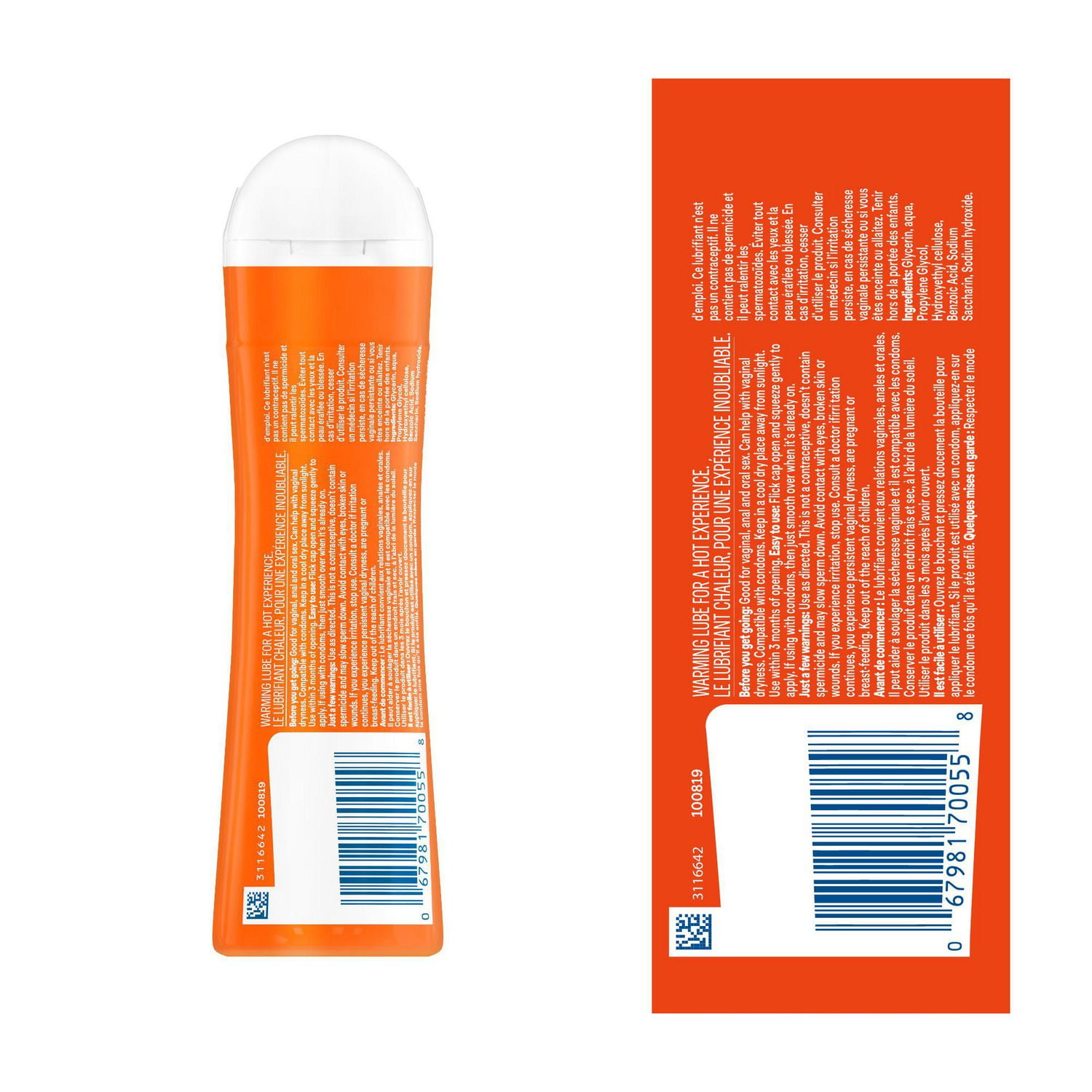 Lubrifiant Durex Chaleur | 100 mL 100 ml