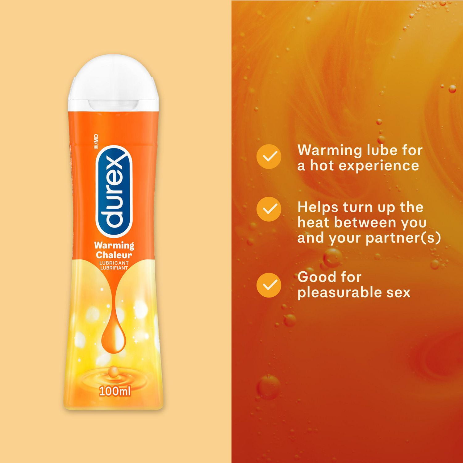Lubrifiant Durex Chaleur | 100 mL 100 ml