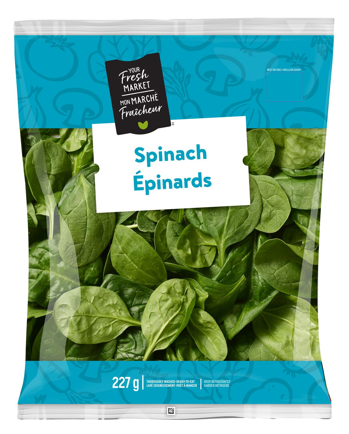 Épinards Mon marché fraîcheur 227 g