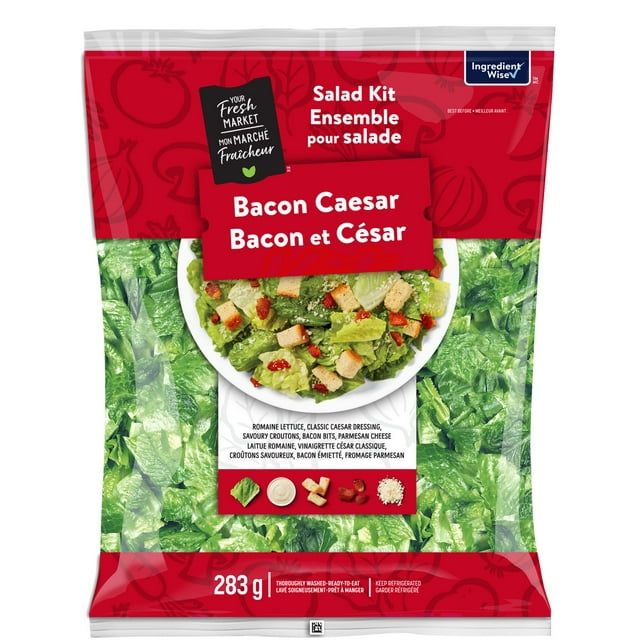 Ensemble pour salade césar avec bacon Mon marché fraîcheur 283g