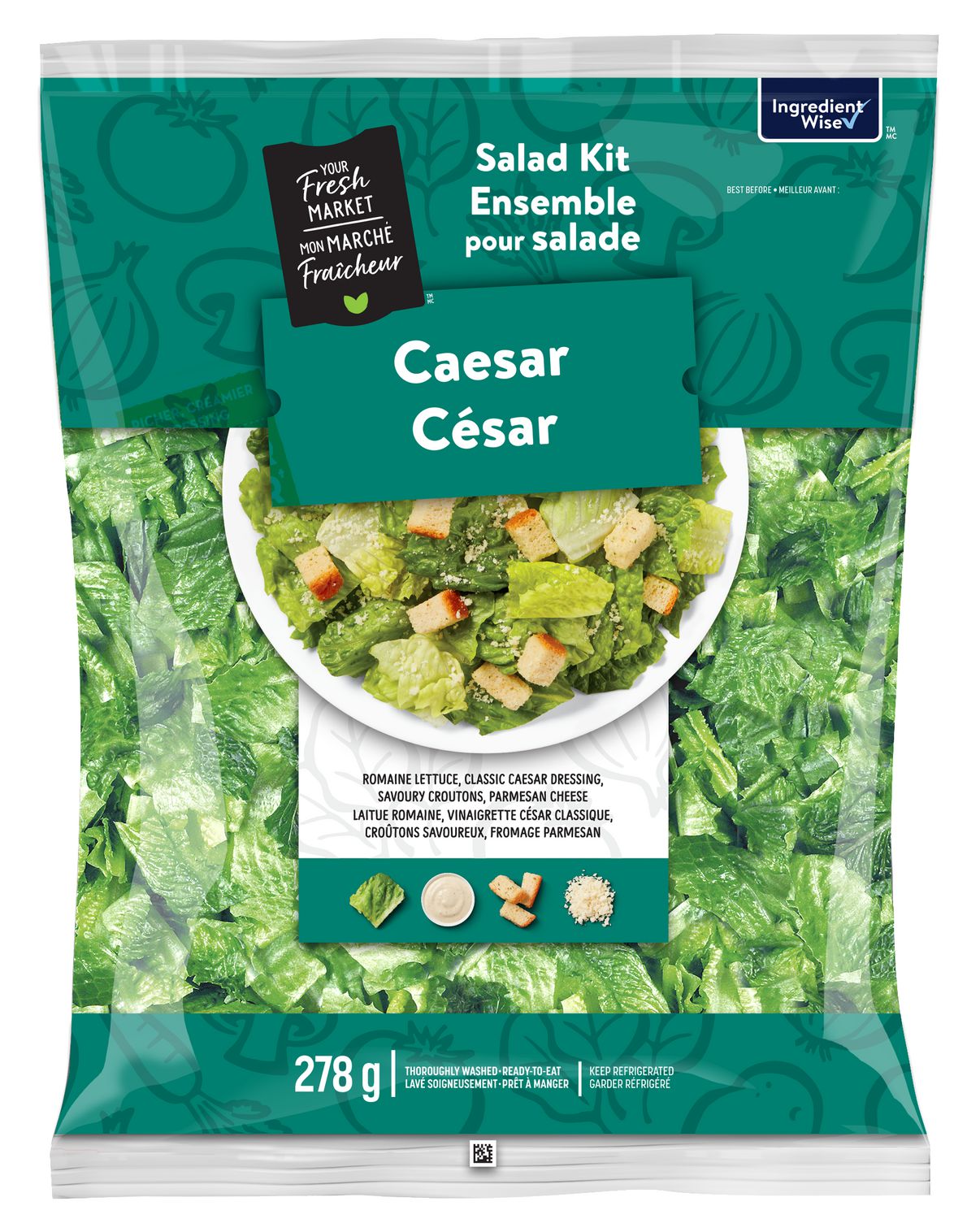 Your Fresh Market Caesar Salad Kit, 278 g
