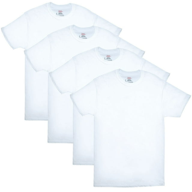 Hanes Men’s Crew-Neck Undershirt Pack, Moisture Wicking