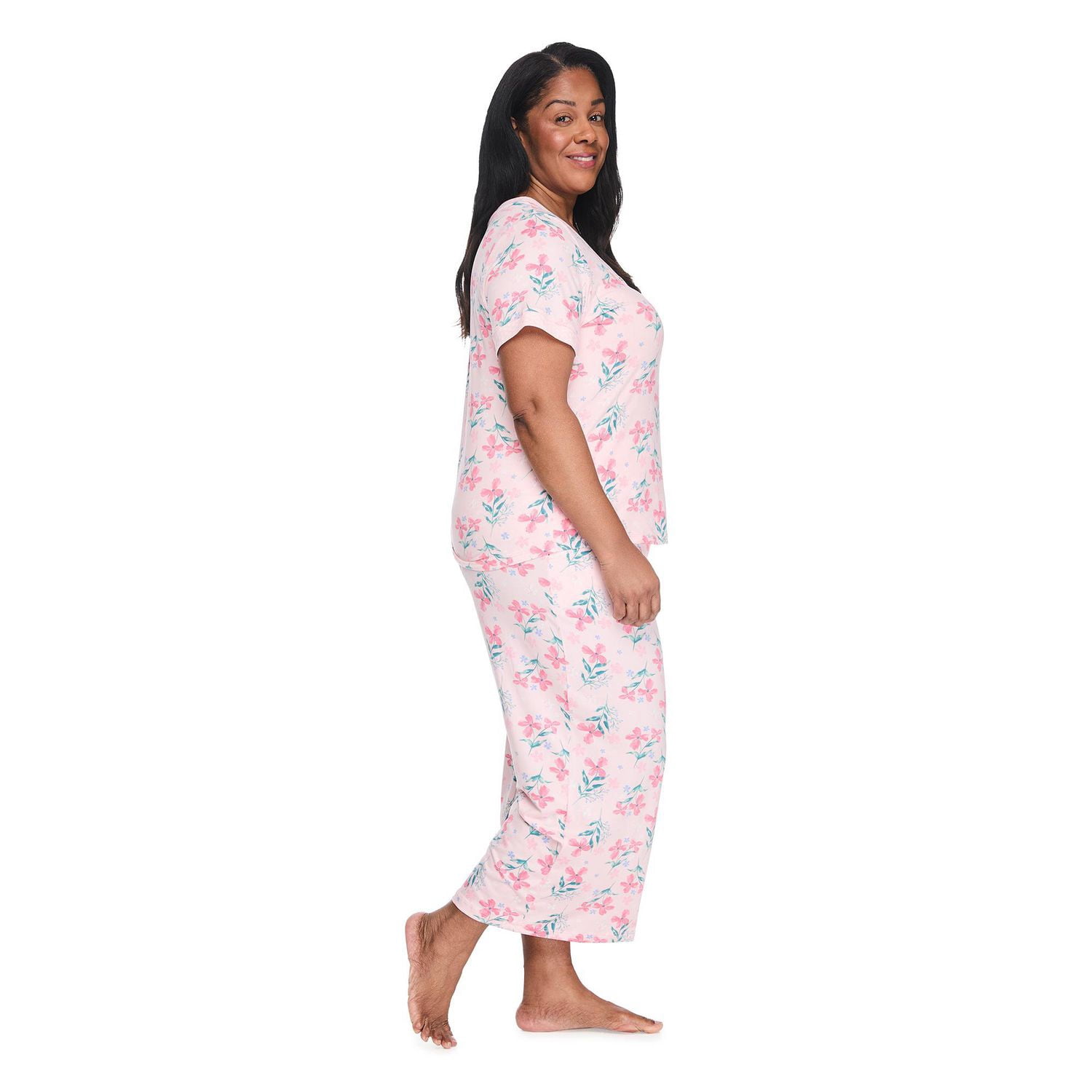 Pyjama 2 pièces avec pantalon capri Iyla Plus pour femmes