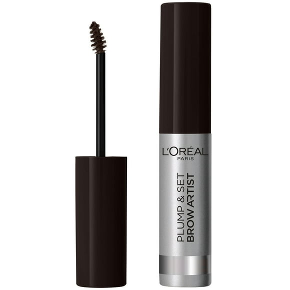 L'Oreal Paris Brow Artist Plump & Set, Volumizing Eyebrow Gel Tint, 109 Ebony, 3.52 fl. Oz., Volumizing Eyebrow Gel.