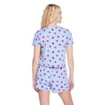 thumbnail image 3 of No Boundaries Women's Two Piece Short Pajama Set, 3 of 6