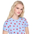 thumbnail image 4 of No Boundaries Women's Two Piece Short Pajama Set, 4 of 6