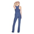 thumbnail image 3 of No Boundaries Women's Two Piece Rib Pajama Set, 3 of 6