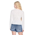 thumbnail image 3 of No Boundaries Women's Seamless Long-Sleeve V-Neck Top, 3 of 6