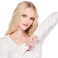 thumbnail image 4 of No Boundaries Women's Seamless Long-Sleeve V-Neck Top, 4 of 6