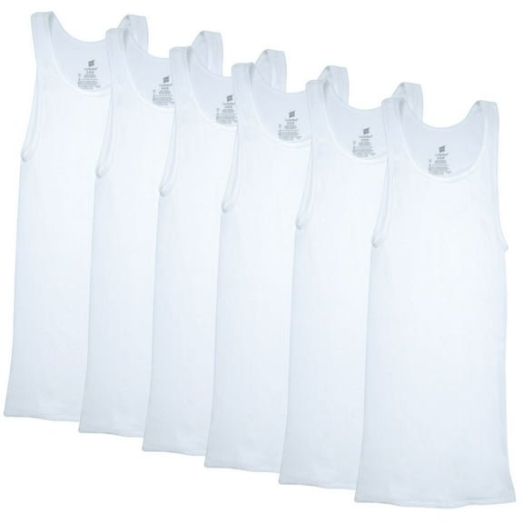 Débardeur côtelé Hanes pour hommes, débardeur de maillot de corps en coton