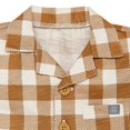 thumbnail image 3 of modern moments™ by Gerber® - Short Sleeve Romper - Brown Gingham, 3 of 5