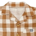 thumbnail image 3 of modern moments™ by Gerber® - Short Sleeve Romper - Brown Gingham, 3 of 5