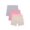 thumbnail image 1 of Women's Relaxing Comfort Boxer Brief Underwear, Assorted 3 Pack, 1 of 5