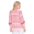 thumbnail image 3 of Iyla Women's 3/4 Sleeve Lace Trim Blouse, 3 of 6