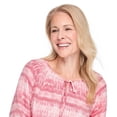 thumbnail image 4 of Iyla Women's 3/4 Sleeve Lace Trim Blouse, 4 of 6