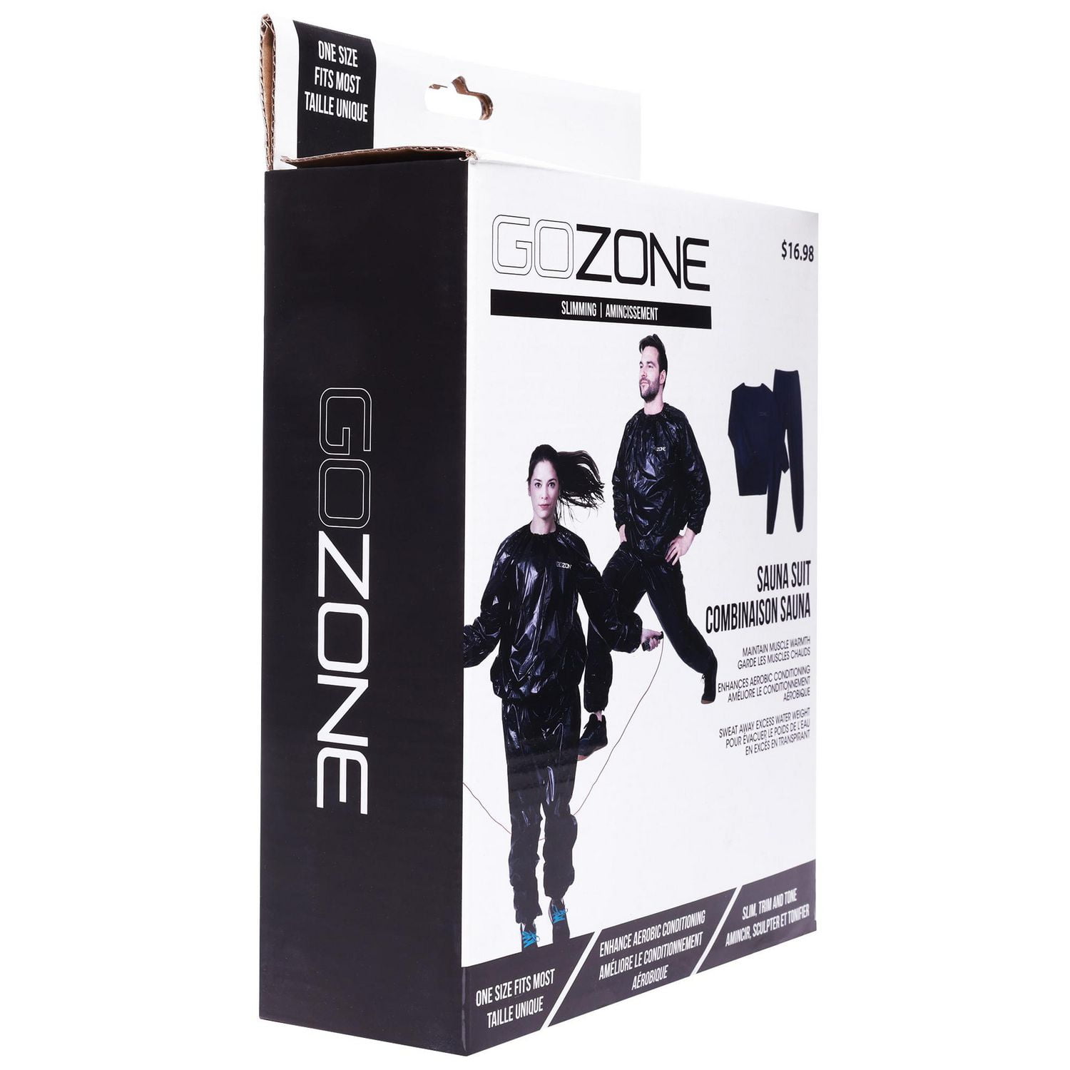 GoZone Sauna Suit Black Non restrictive fit